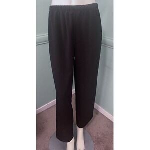 Spirithouse Lagenlook Pull on Wide Barrel Leg Ankle Pants Button Detail Leg S